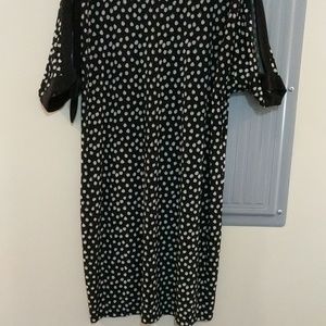 Black & White cold shoulder dress